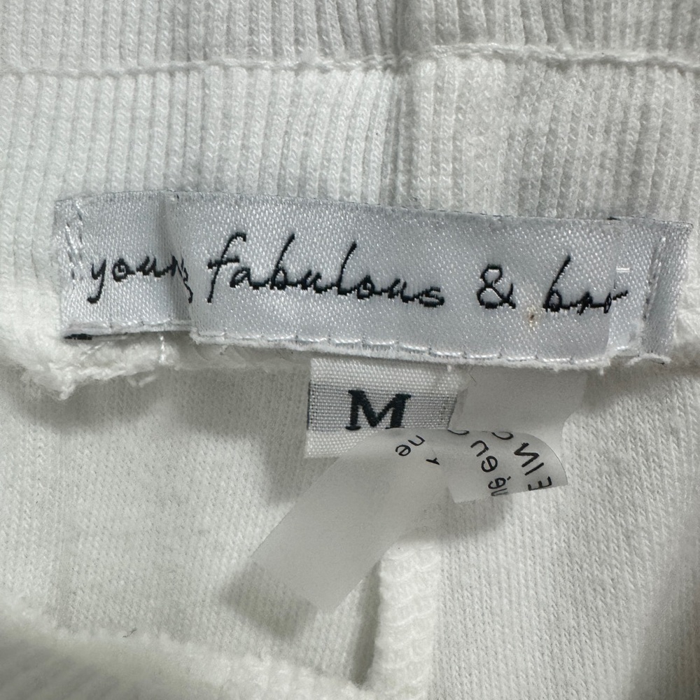 Young Fabulous and Broke Terry Jogger Pants Ivory - Picture 5 of 11